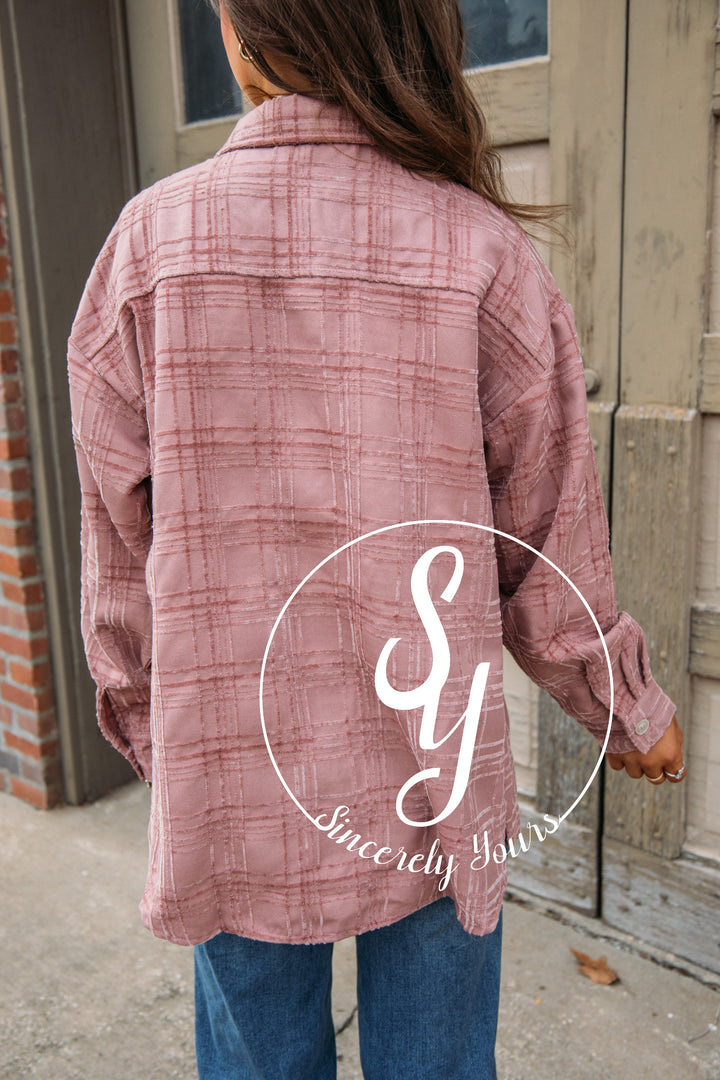 Quick To Cuddle Jacket - Dusty Mauve