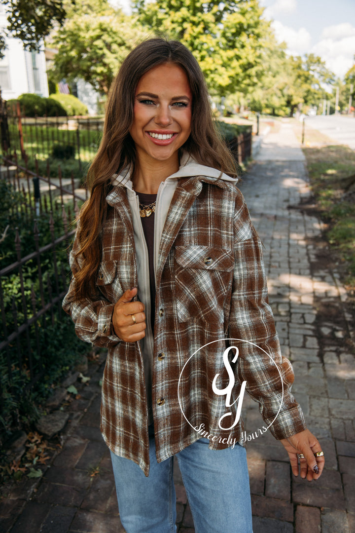 Pick Of The Patch Jacket- DK Mocha