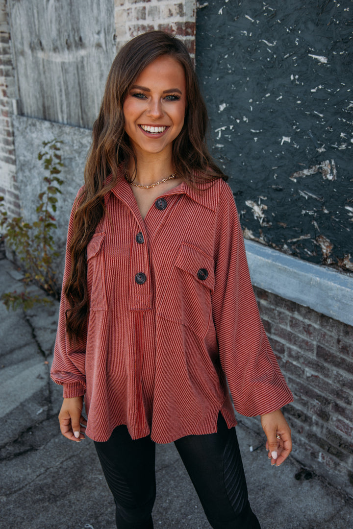 Corded Scout Pullover - Cinnamon