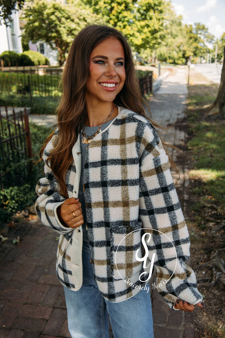 Autumn Jacket- Cream Multi