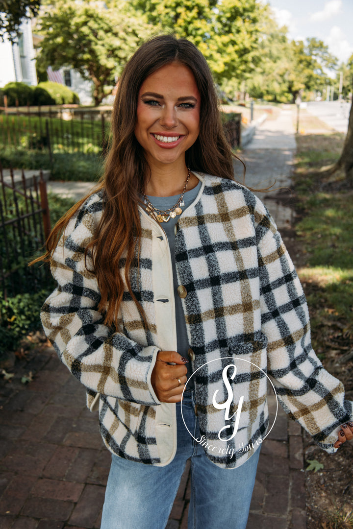 Autumn Jacket- Cream Multi