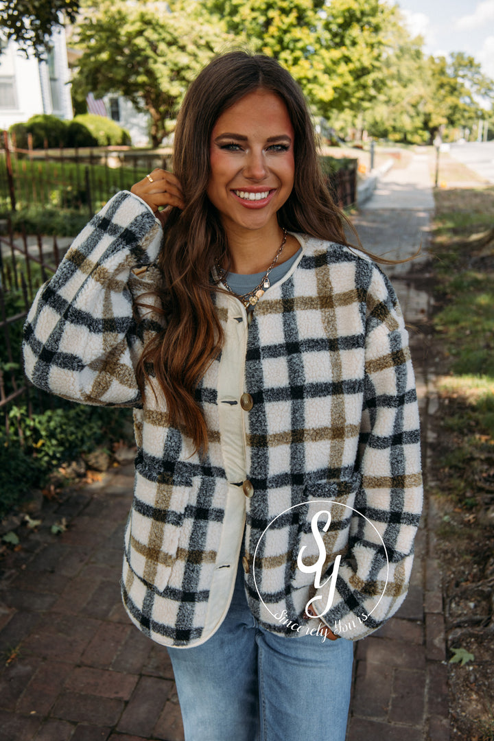 Autumn Jacket- Cream Multi