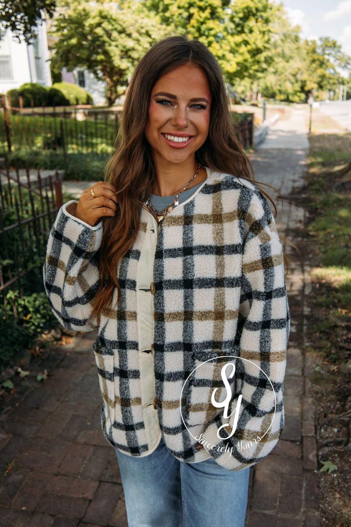 Autumn Jacket- Cream Multi