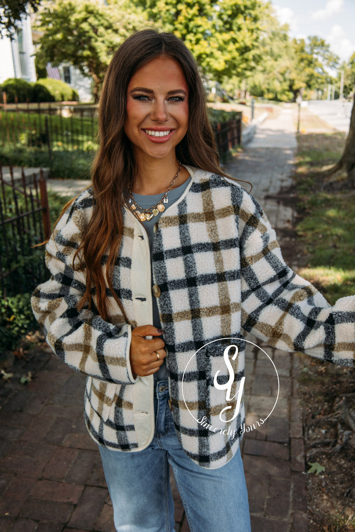 Autumn Jacket- Cream Multi