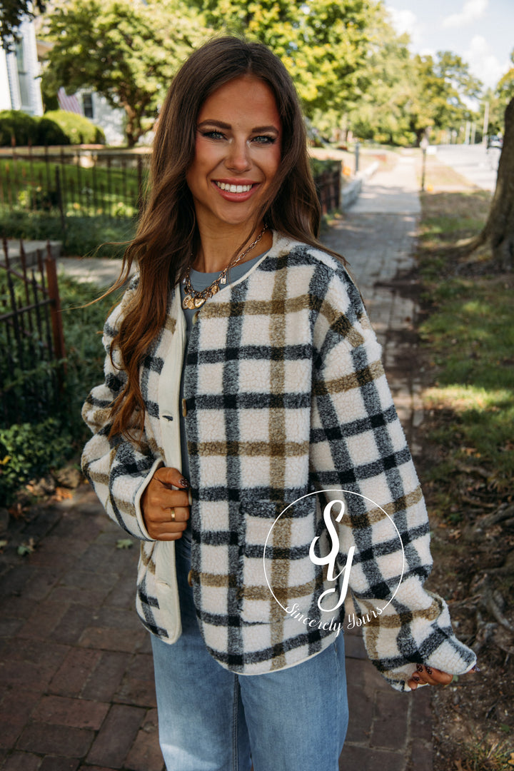 Autumn Jacket- Cream Multi