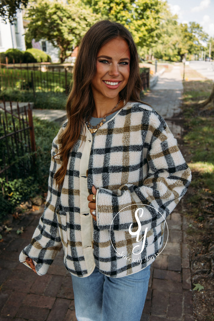 Autumn Jacket- Cream Multi