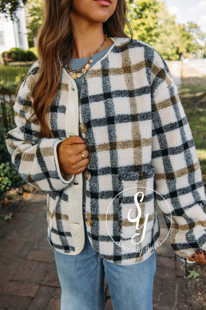 Autumn Jacket- Cream Multi