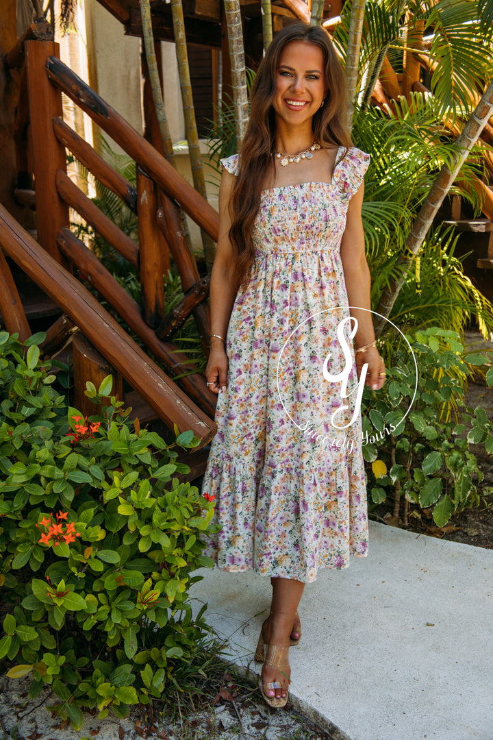 Island Soiree Dress- Multi