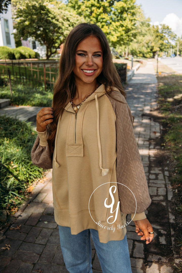 Lifestyle Cozy Pullover- Taupe