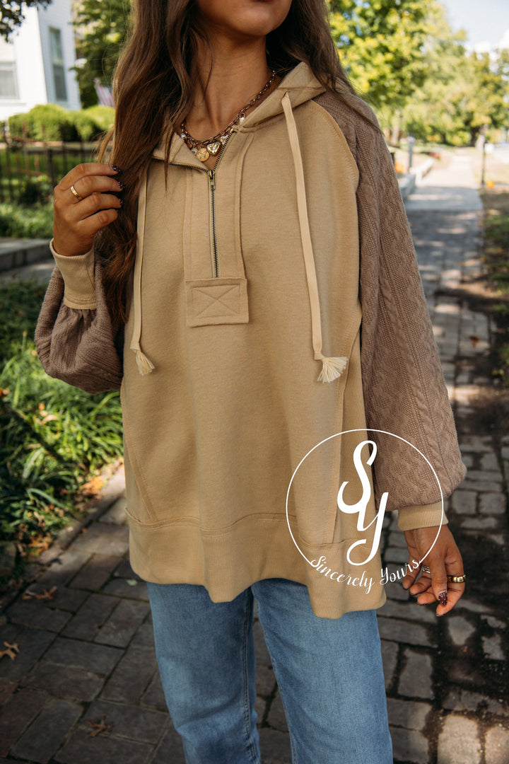 Lifestyle Cozy Pullover- Taupe