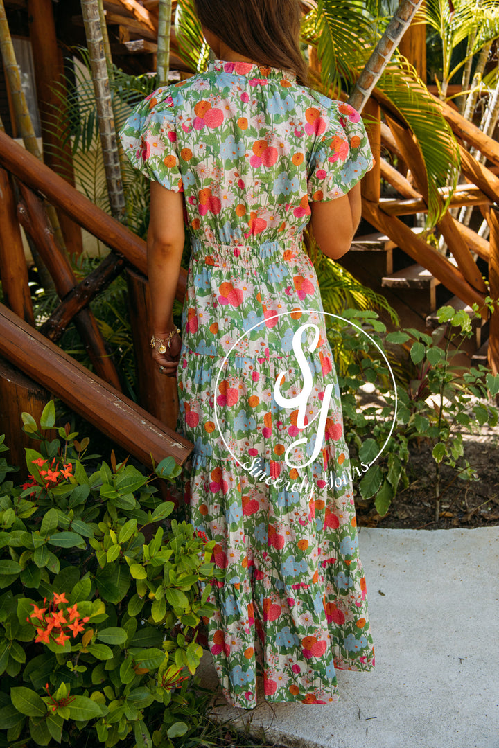 Sunday Bloom Dress- Marigold
