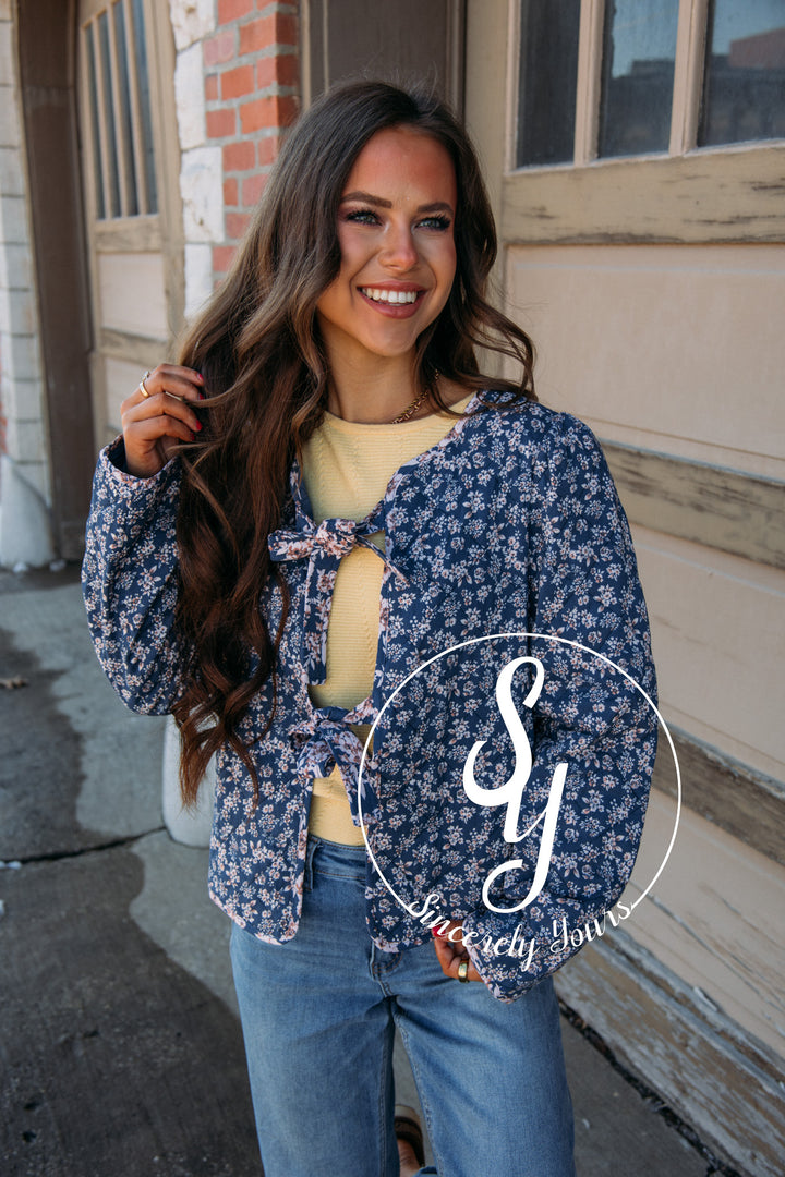 Stellar Style Jacket- Navy