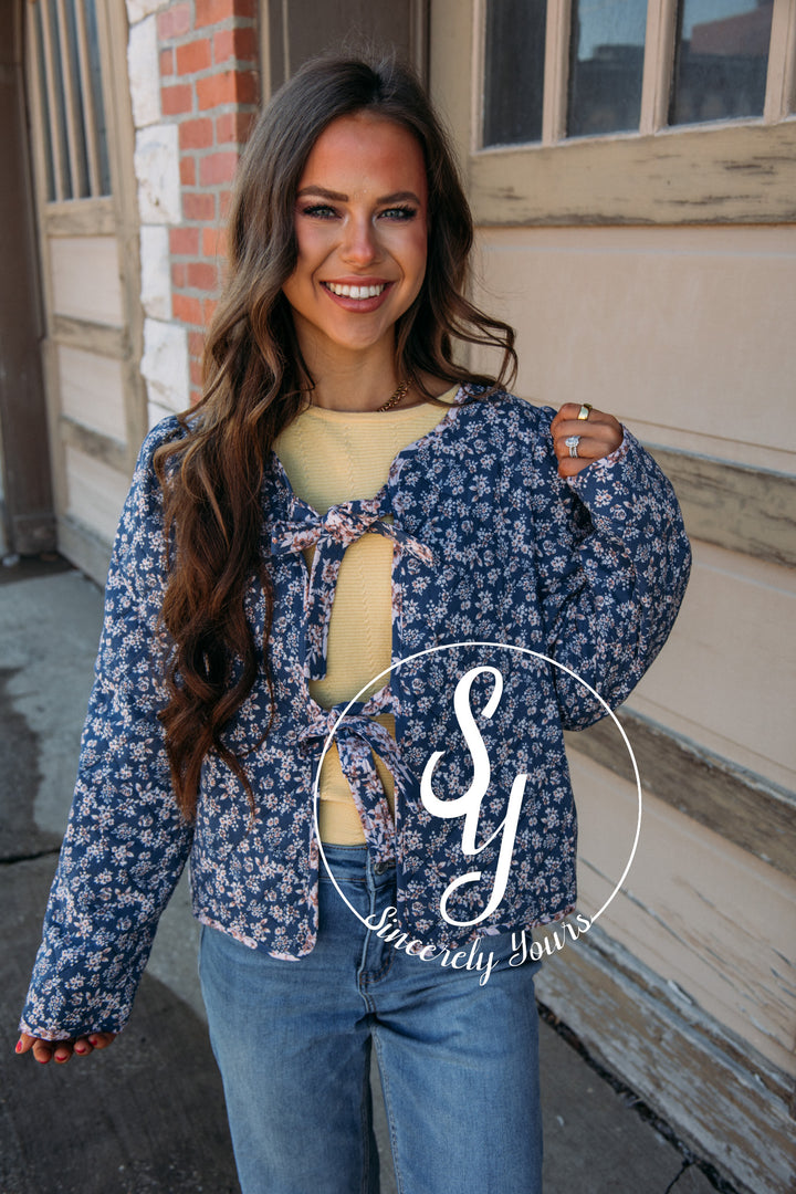 Stellar Style Jacket- Navy