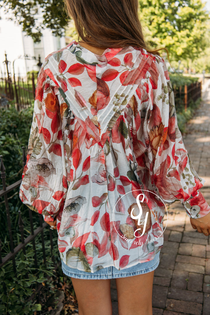 Peony Life Top- Peony Pink