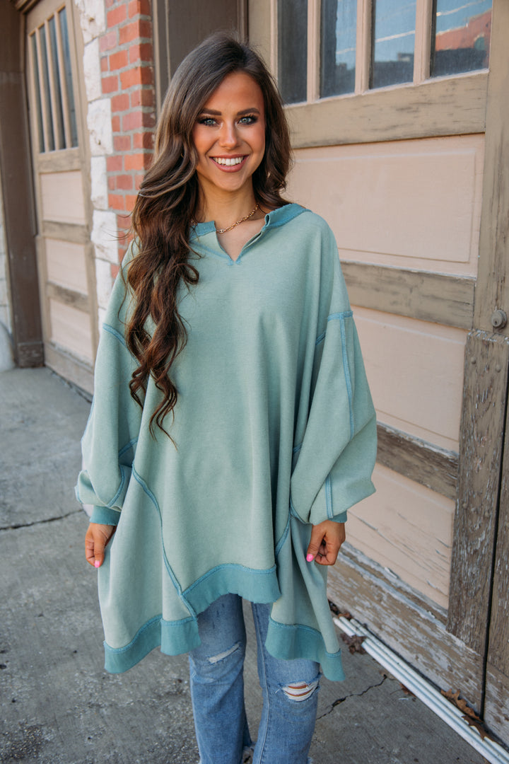 Over You Pullover - Mint