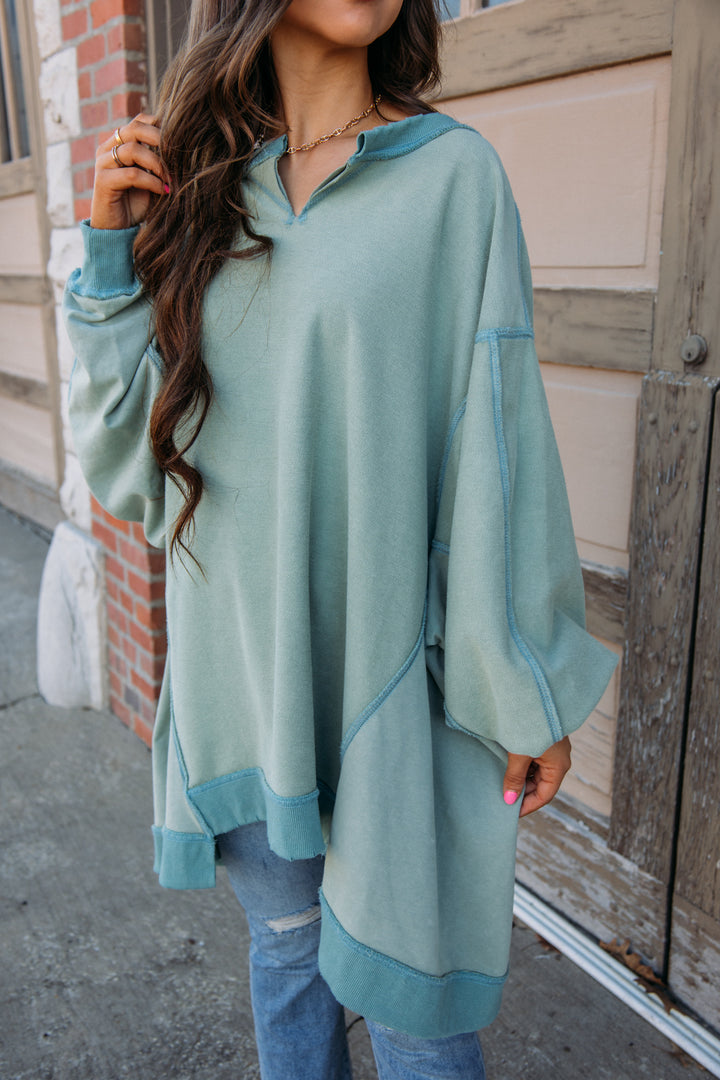 Over You Pullover - Mint