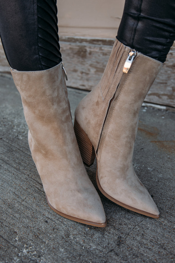 Steve Madden:  Rickki Booties - Tan