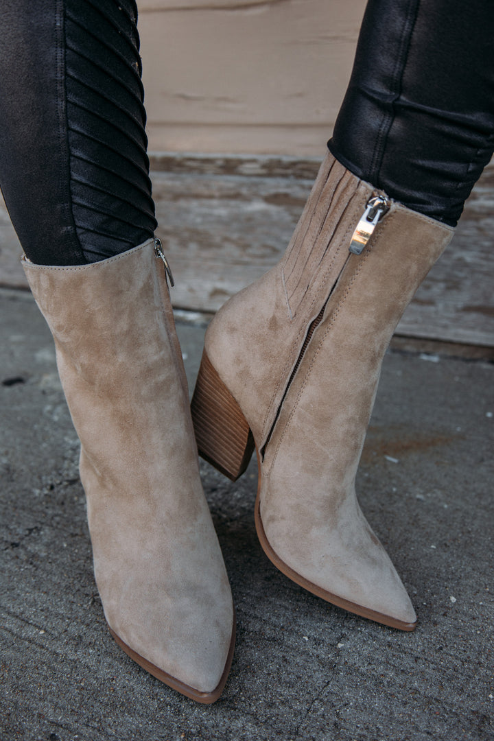 Steve Madden:  Rickki Booties - Tan