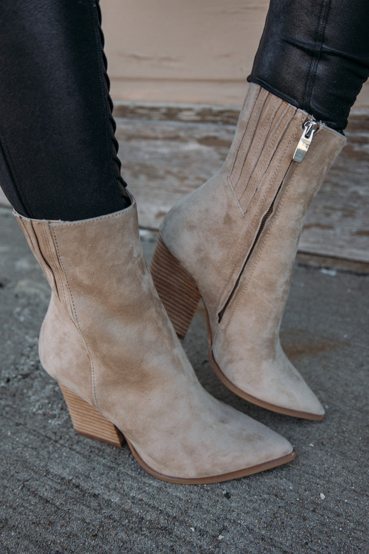 Steve Madden:  Rickki Booties - Tan