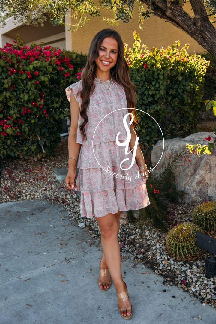 Kayden Dress-Pink Multi