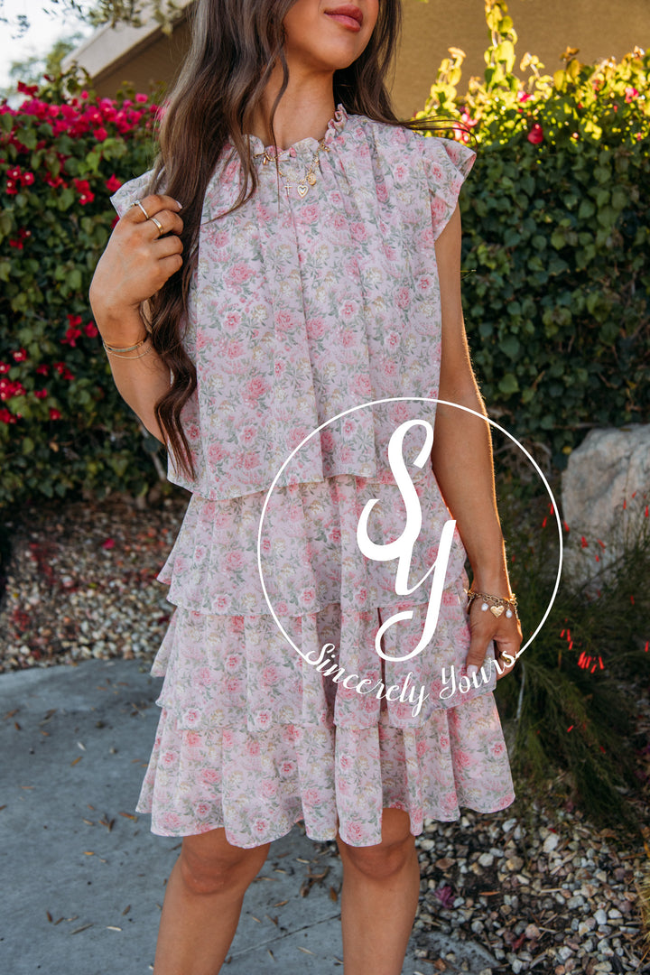 Kayden Dress-Pink Multi