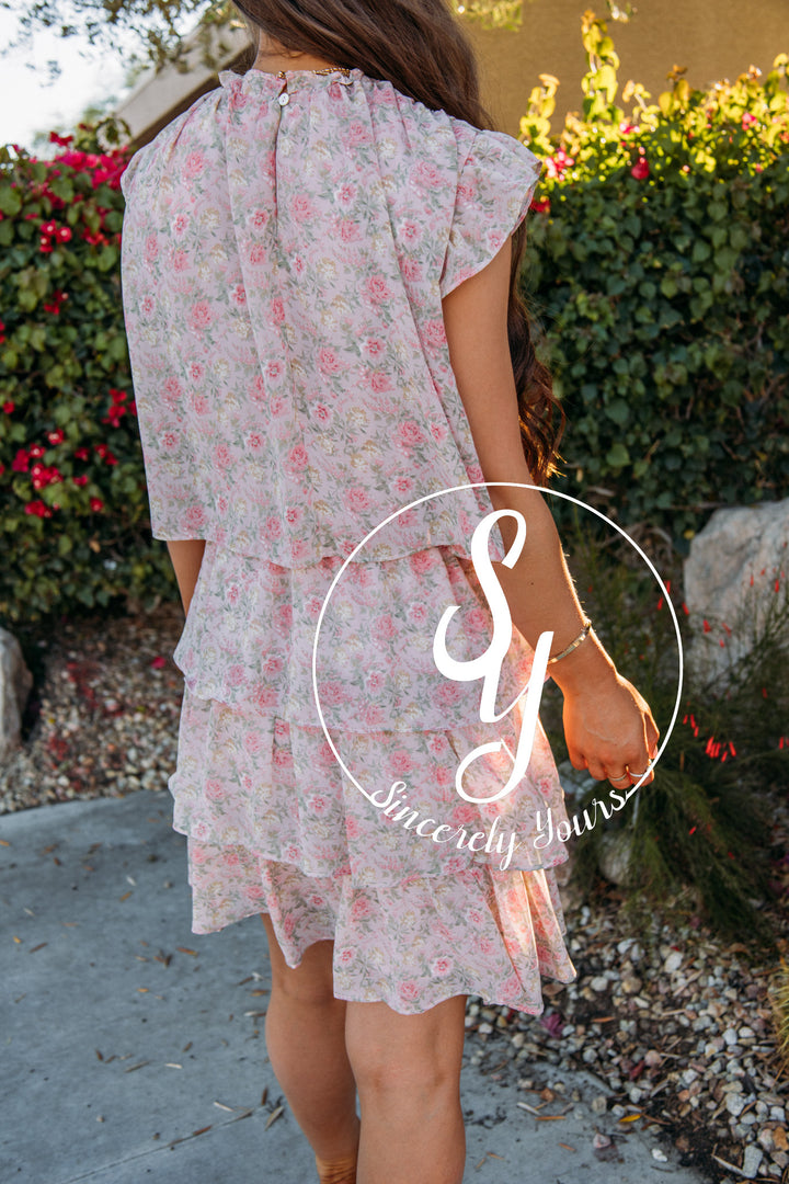 Kayden Dress-Pink Multi