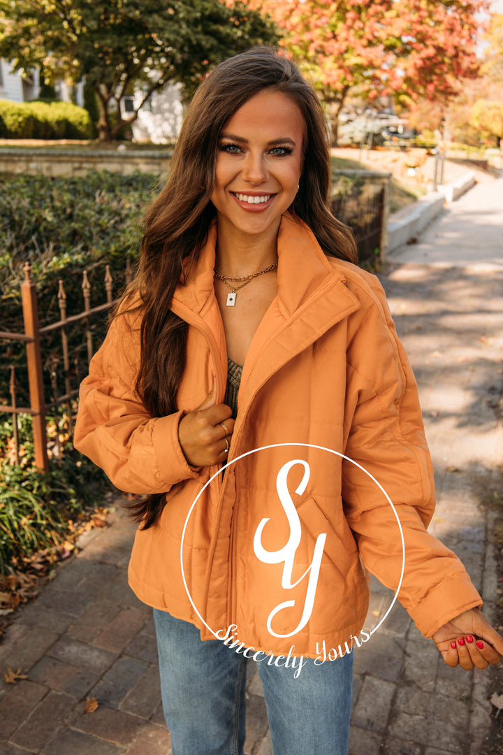 In the Details Jacket - Orange