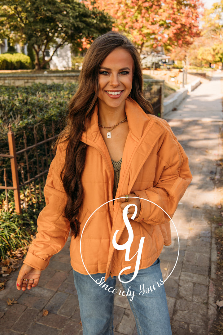 In the Details Jacket - Orange