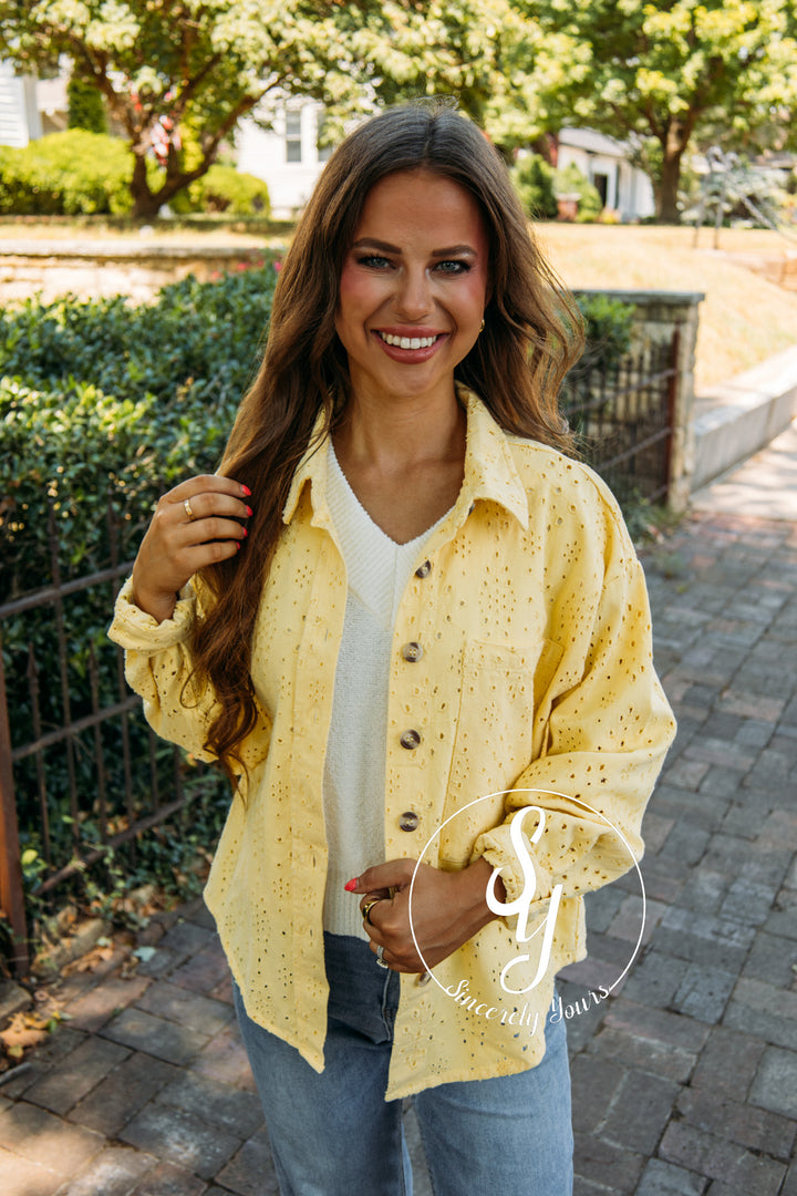 Picnic In The Garden Top-Lemon