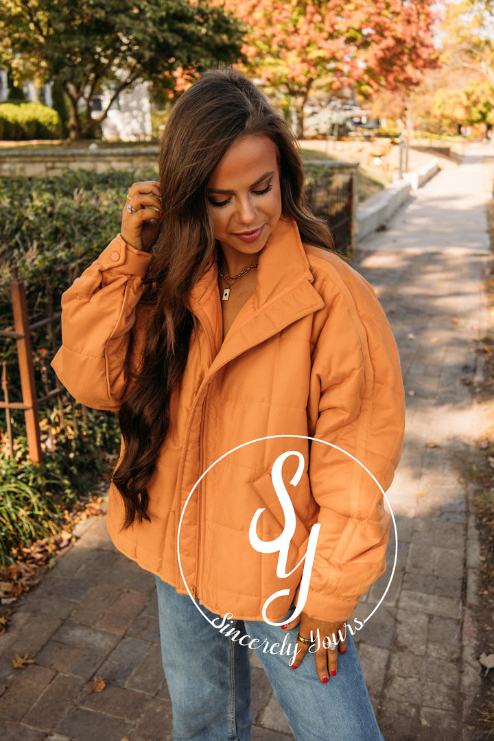 In the Details Jacket - Orange