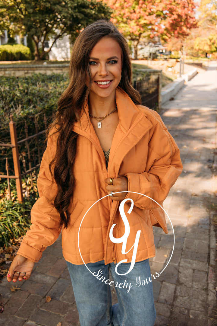 In the Details Jacket - Orange