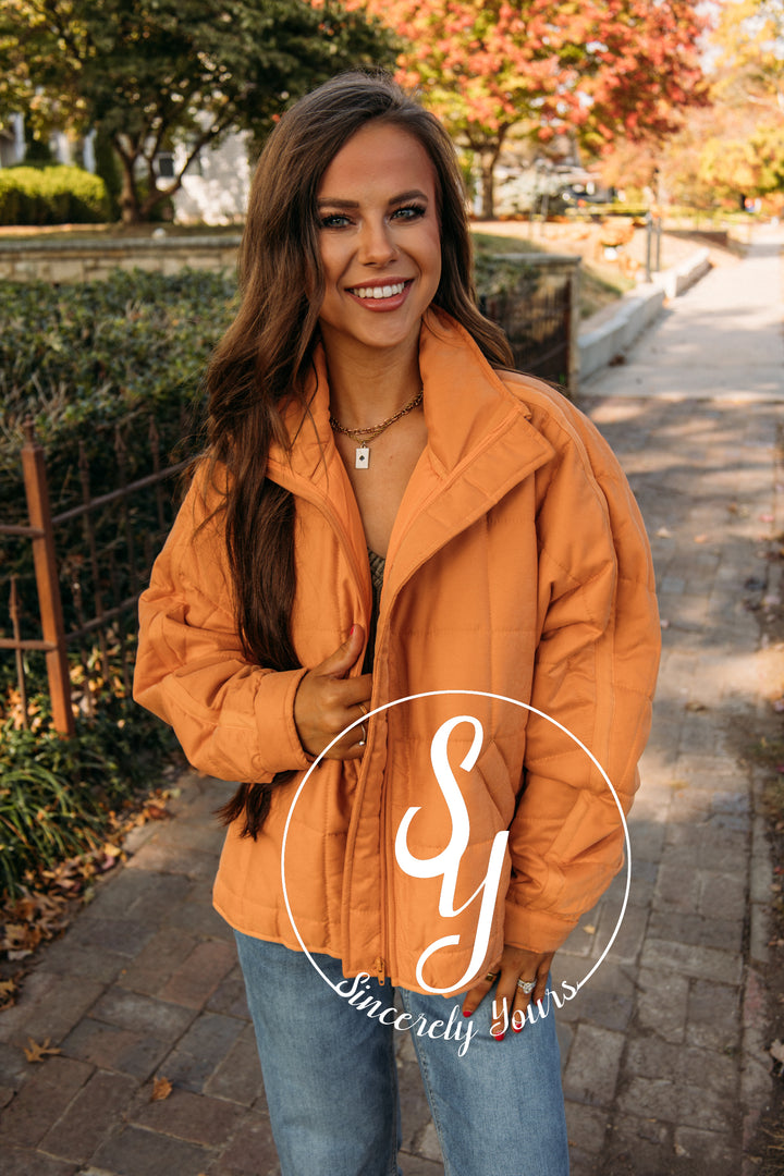 In the Details Jacket - Orange