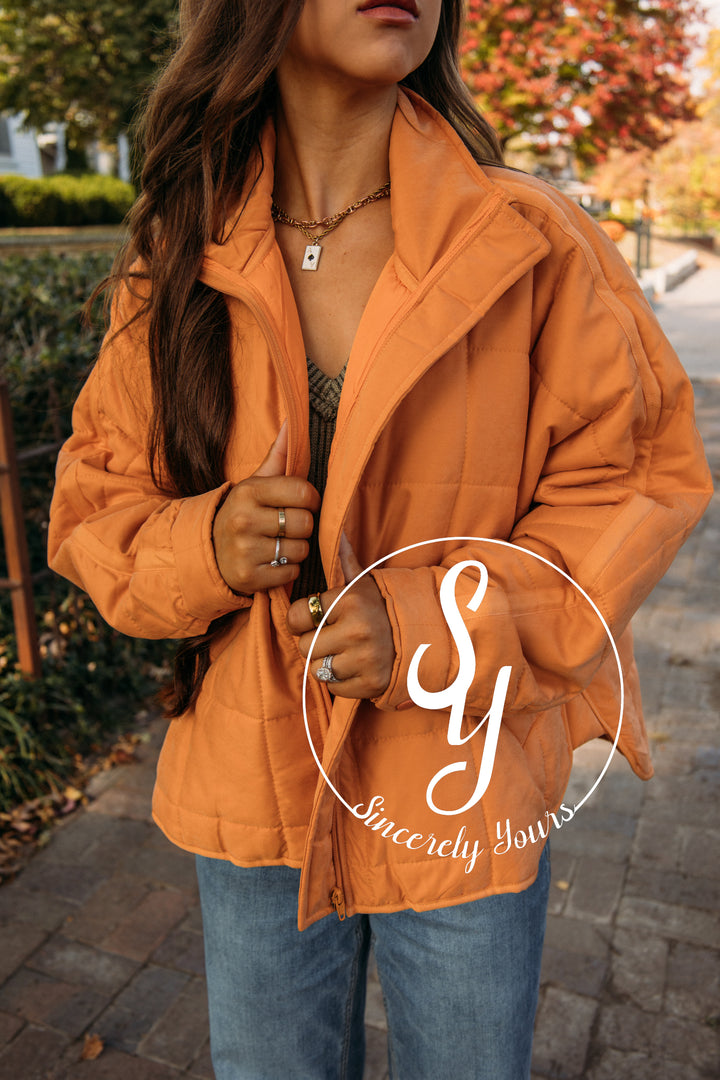 In the Details Jacket - Orange