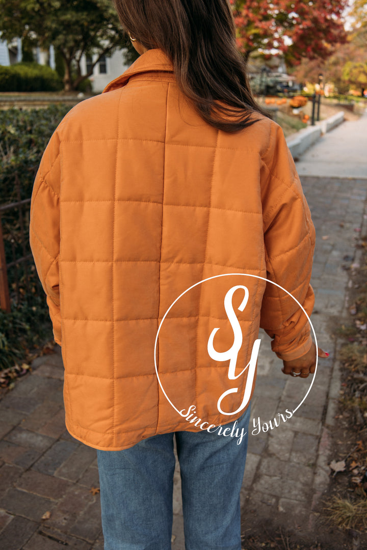 In the Details Jacket - Orange