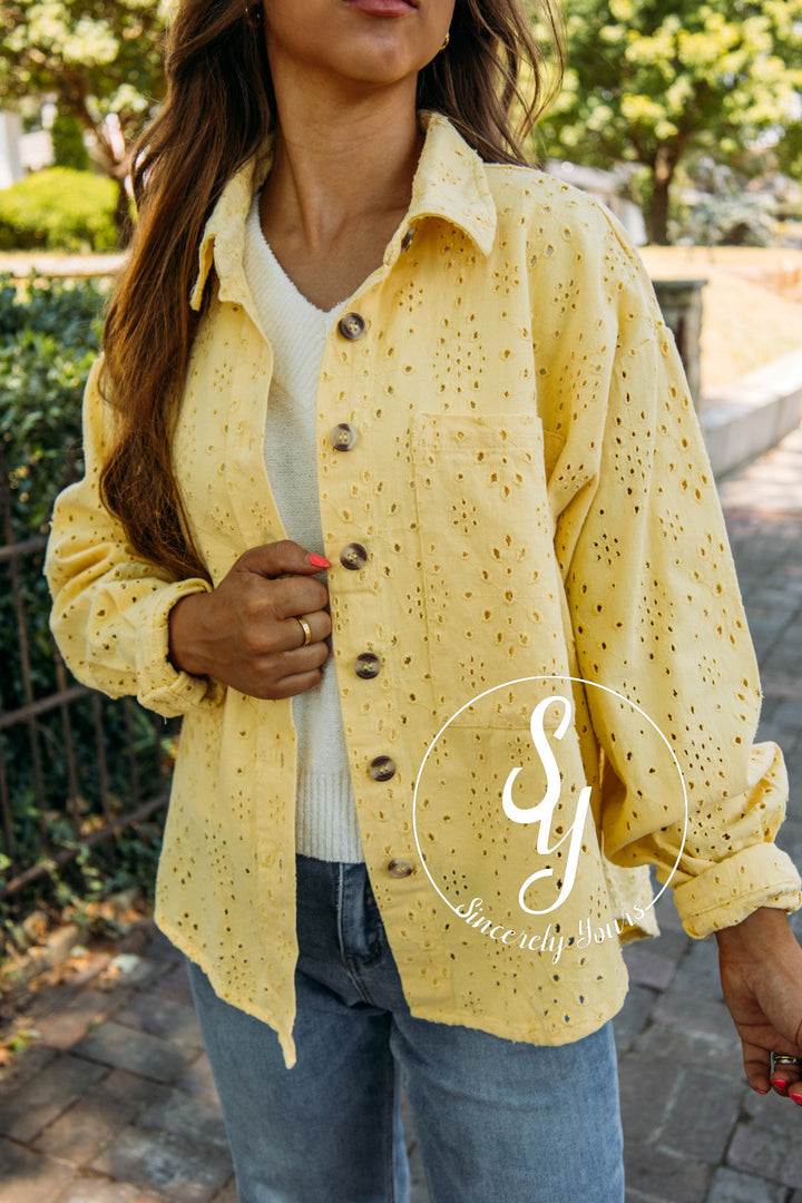 Picnic In The Garden Top-Lemon