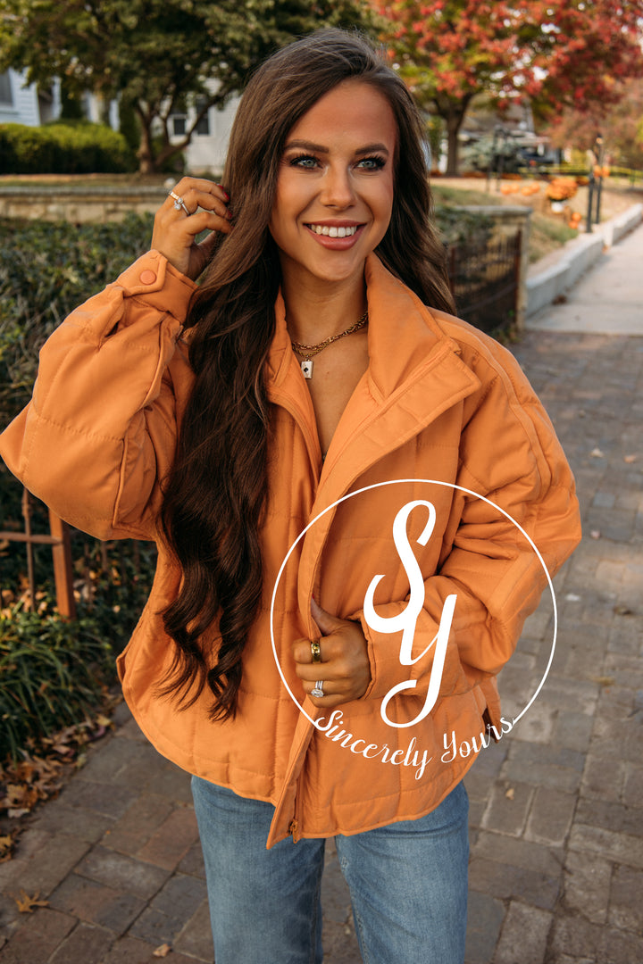 In the Details Jacket - Orange