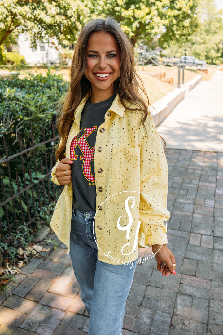 Picnic In The Garden Top-Lemon