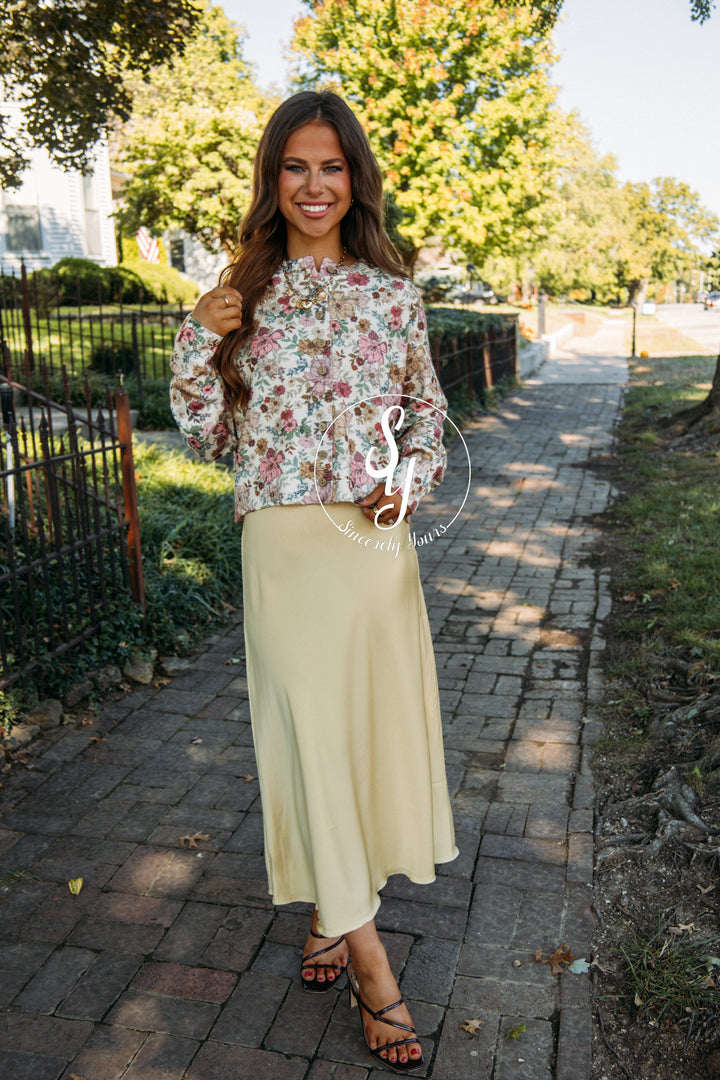 Sophisticated Feel Skirt - Daffodil