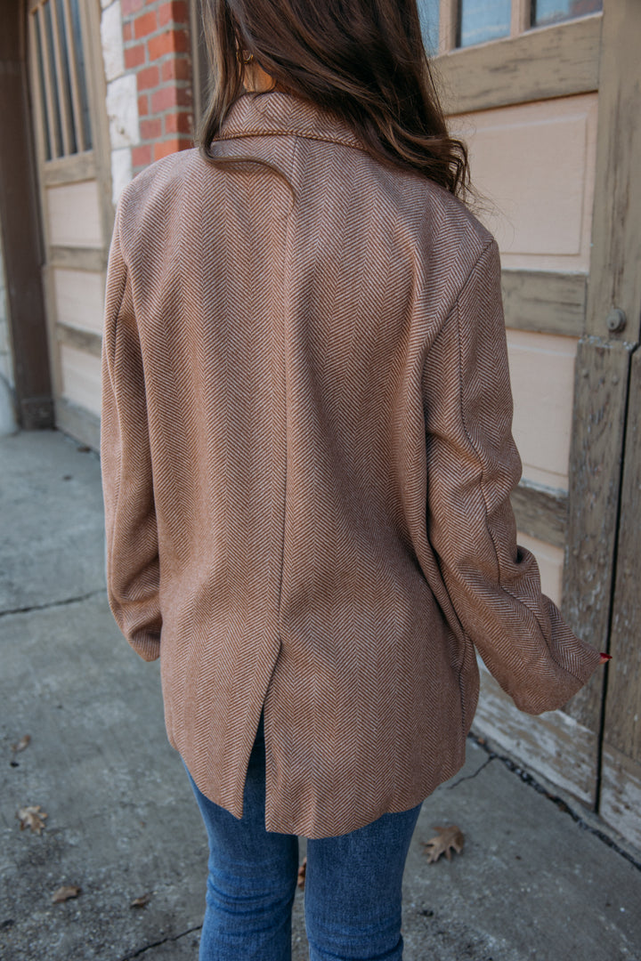 Mean Business Jacket - Camel