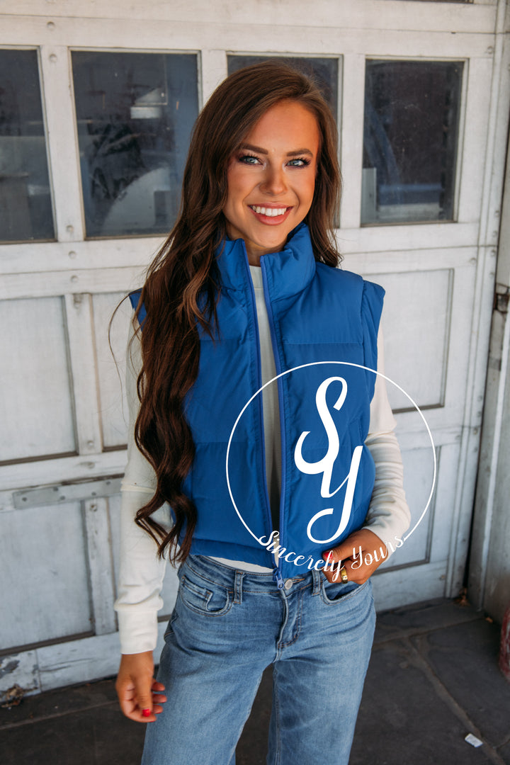 Morning Escape Vest- Blue