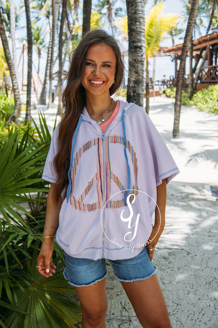 Peaceful Days Jacket - Lavender Milk