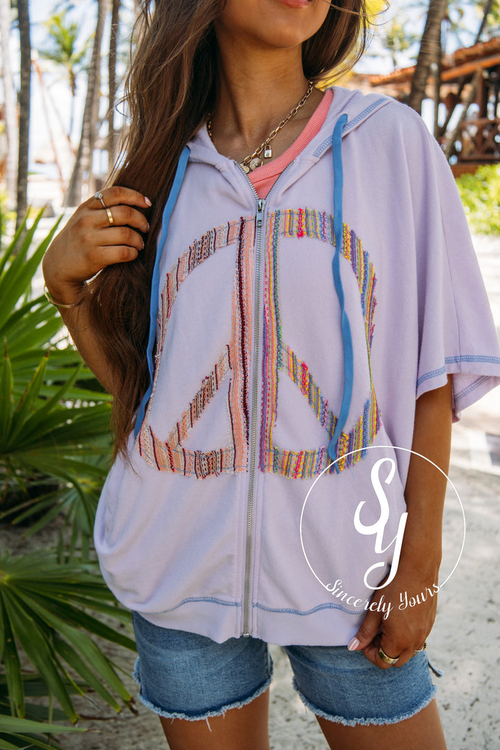 Peaceful Days Jacket - Lavender Milk