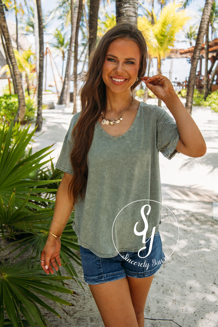 Just Relax Top - Olive