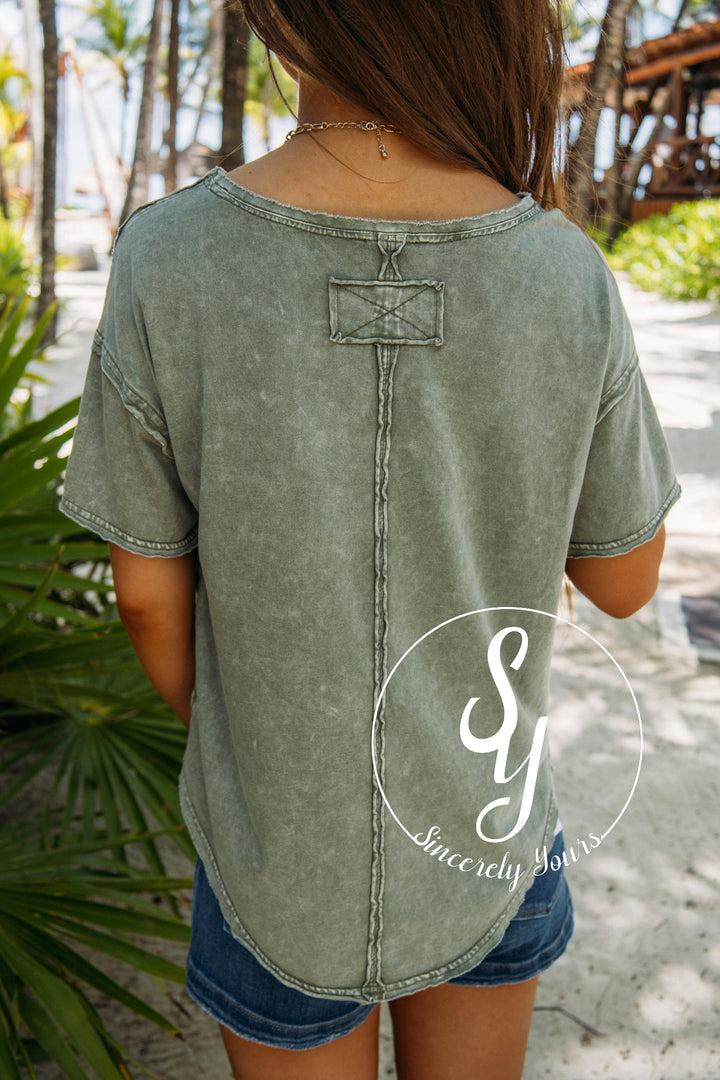 Just Relax Top - Olive