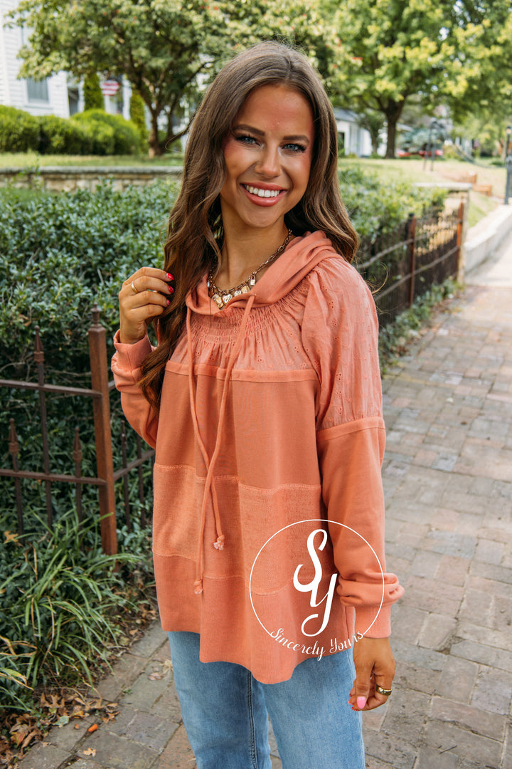 Shade Of Lovely Hoodie- Soft Ginger