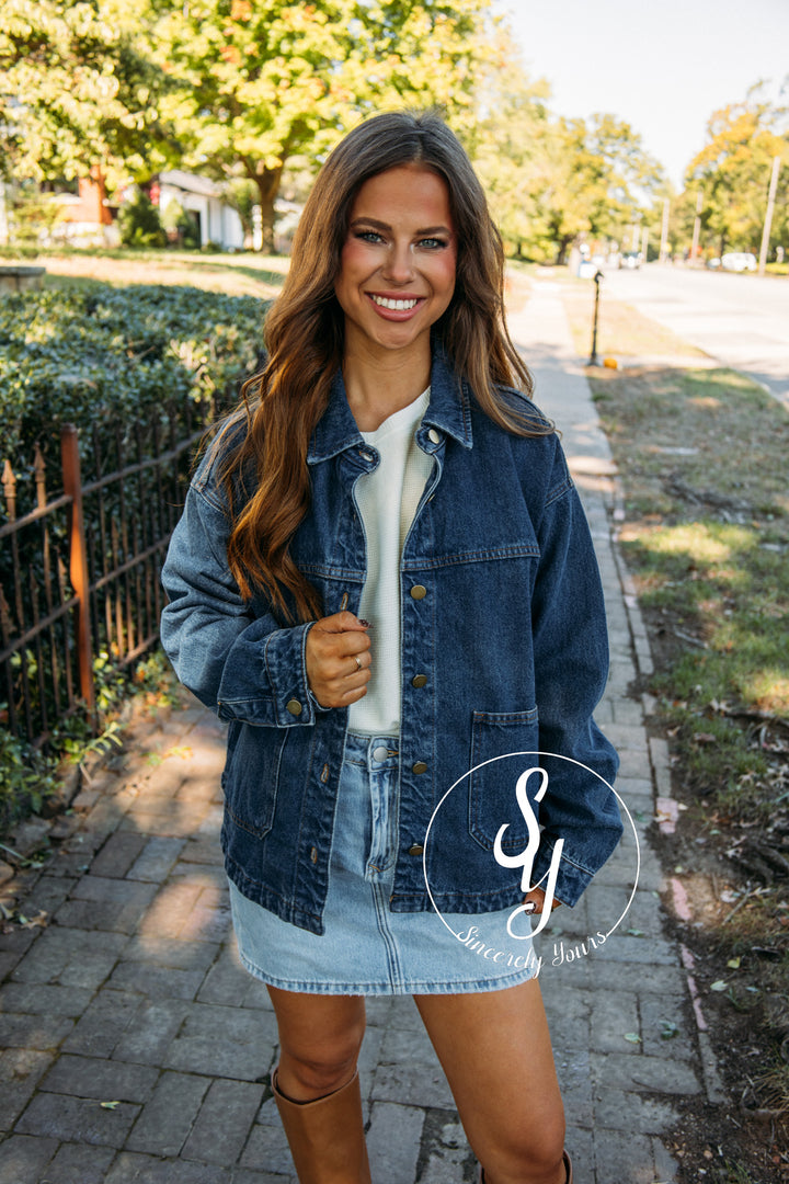 Manhattan Chill Jacket - Dk Denim