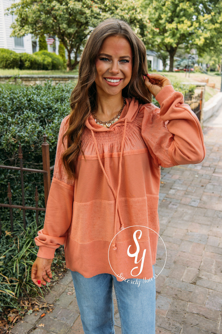 Shade Of Lovely Hoodie- Soft Ginger