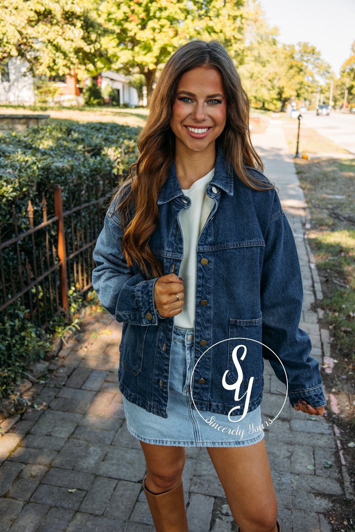 Manhattan Chill Jacket - Dk Denim