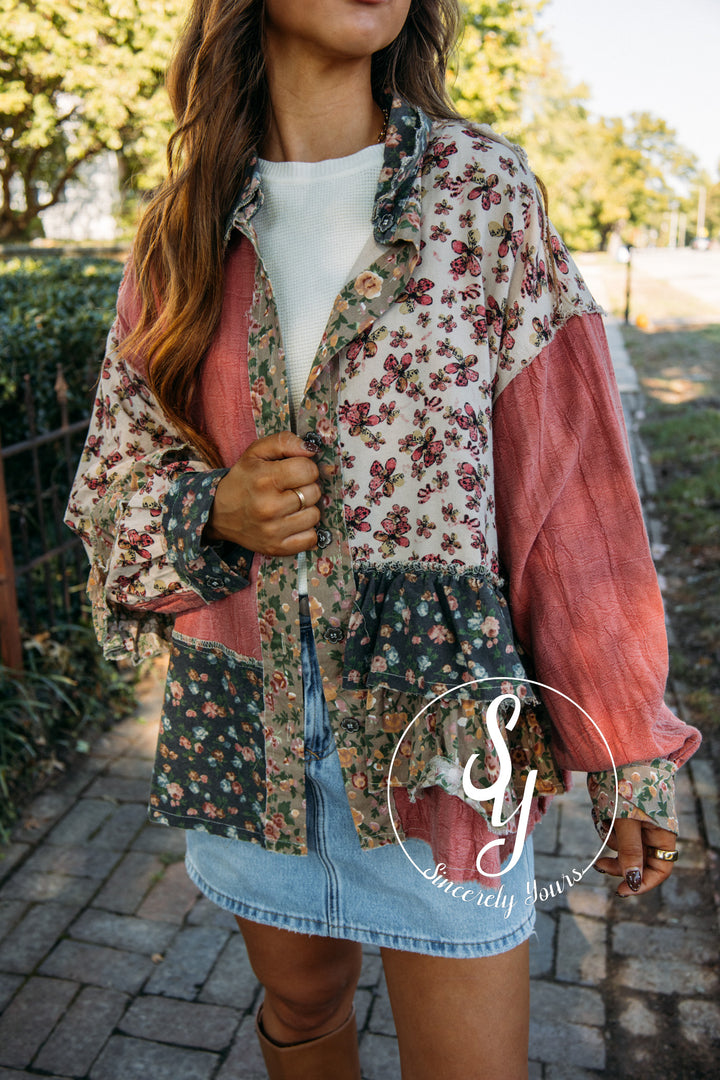 Urban Feeling Jacket - Raspberry Multi