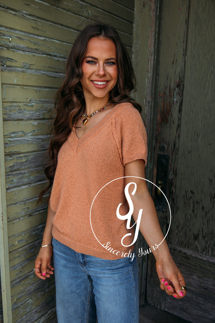 Mountain Rock Top- Light Sienna